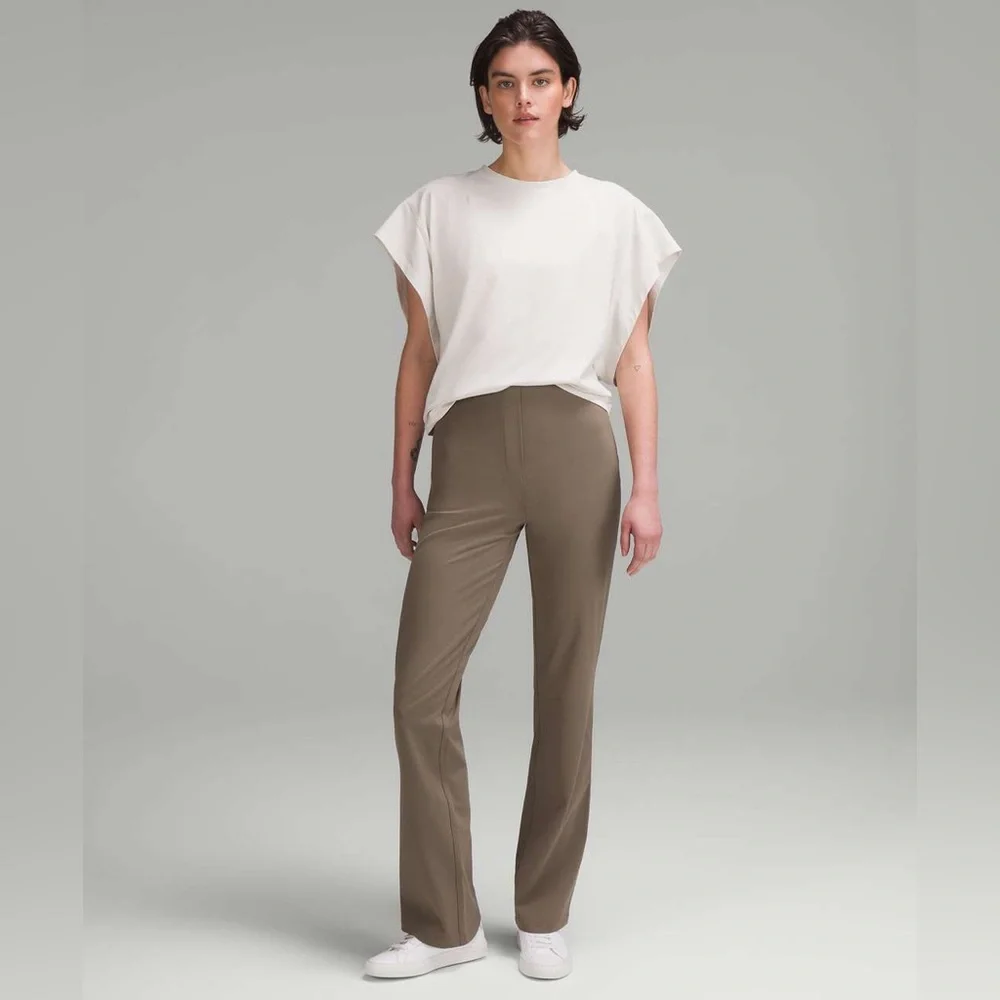 lululemon athletica Olive Green Wide-Leg Pants